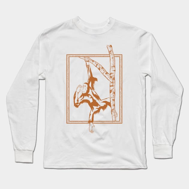 Orangutan Long Sleeve T-Shirt by mailboxdisco